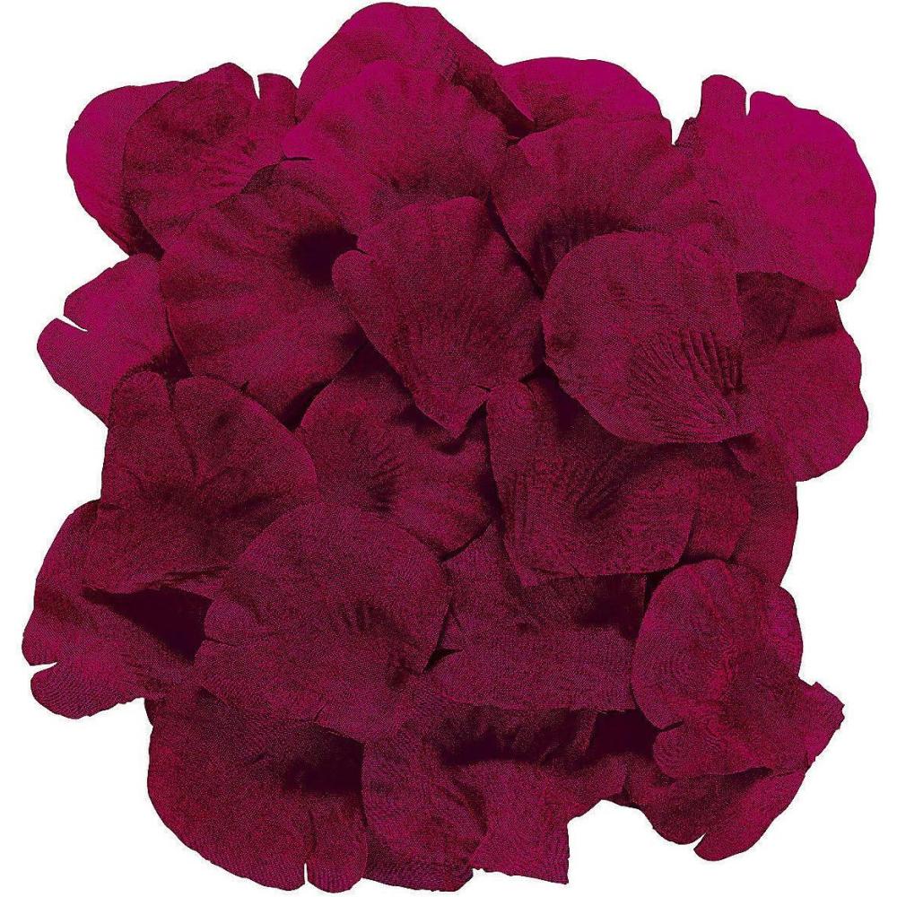 image:imageFun Express Artificial Rose Petals 200 Pieces Perfect for Wedding Decor Flower Girls Party and More BurgundyBurgundy