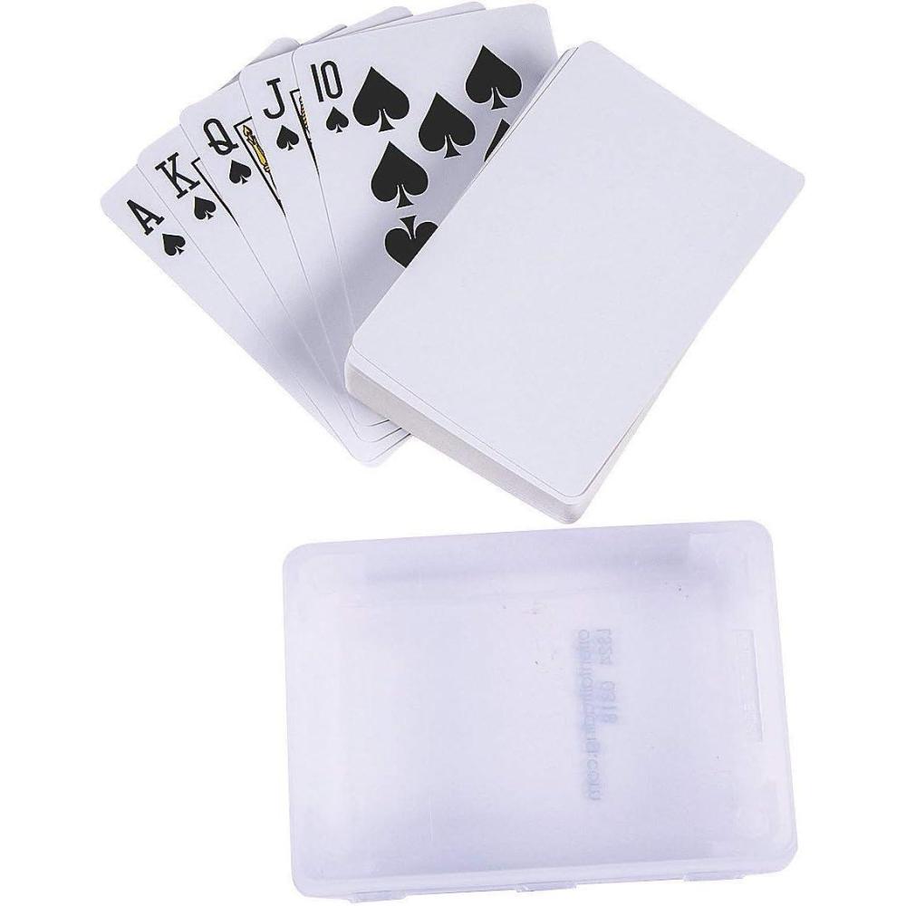 image:imageFun Express DIY Blank Playing Cards with Plastic Box 6 Pc Toys 6 Pieces