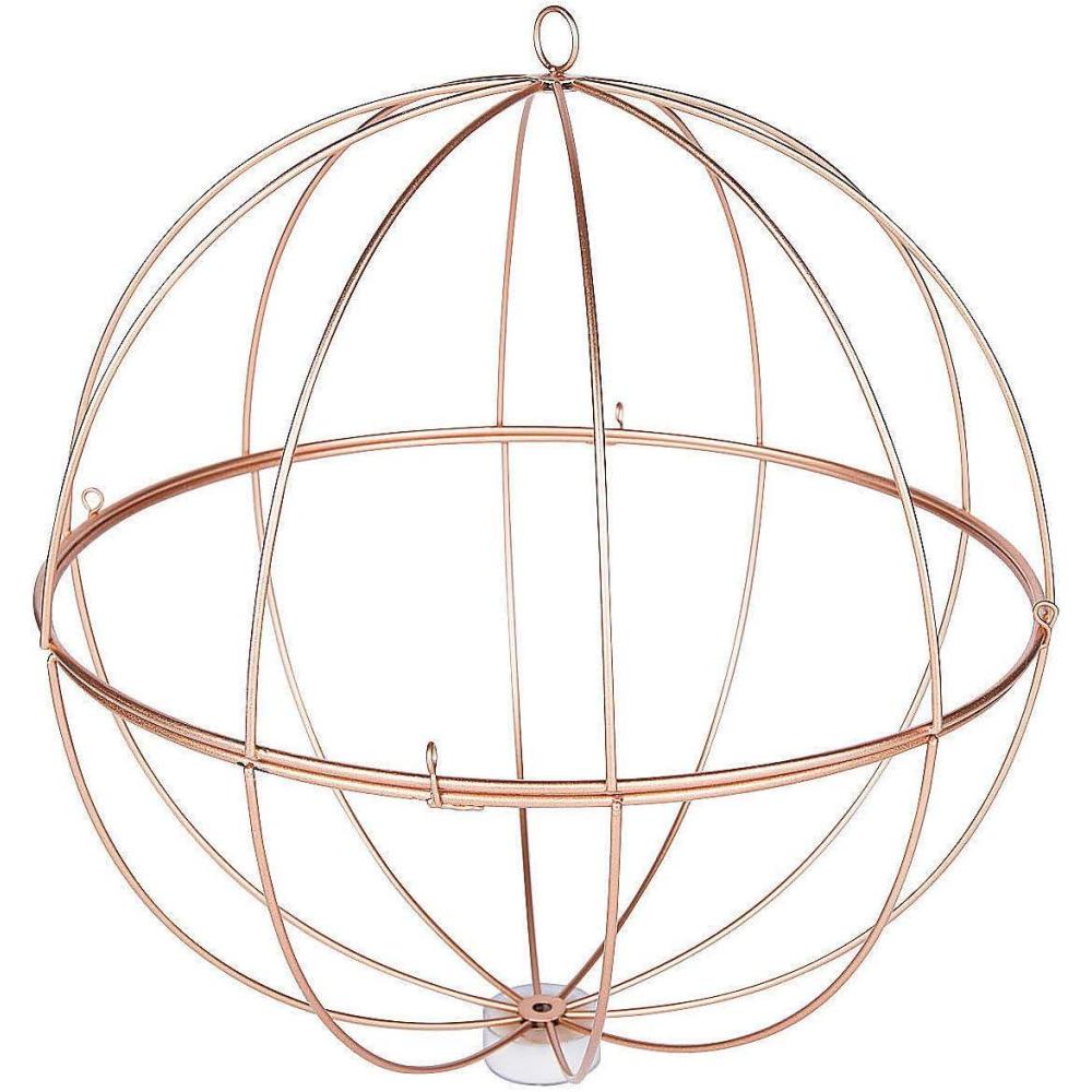 image:imageFun Express Gold Geometric Metal Sphere 12 inch Diameter Wedding and Home Decor