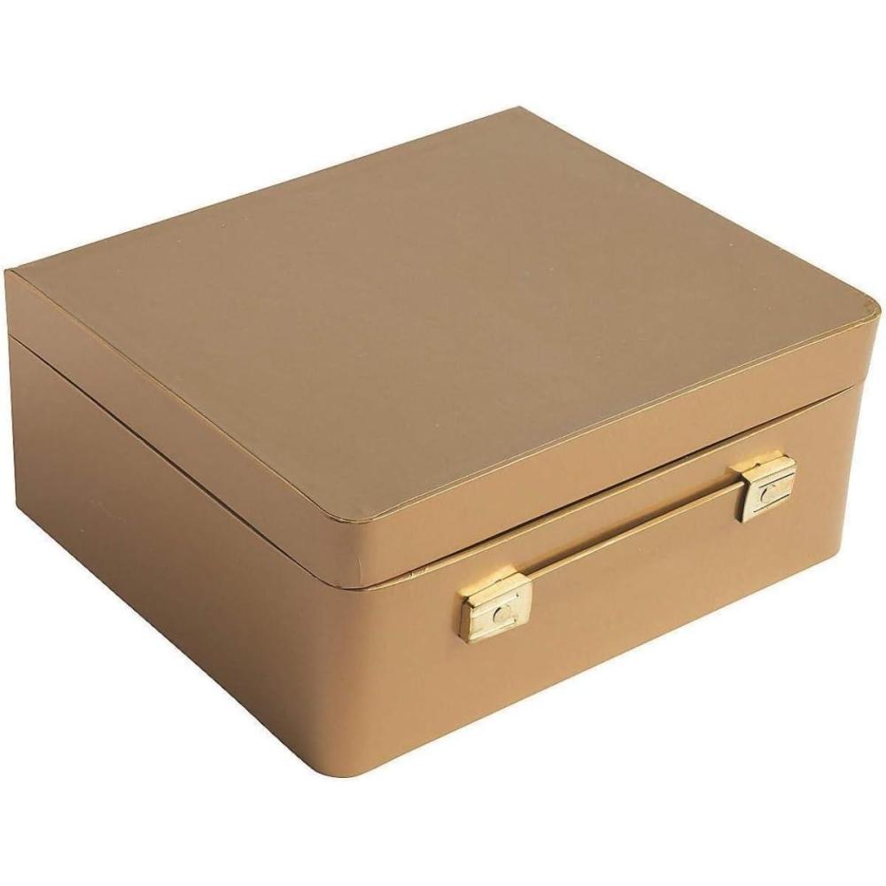 image:imageFun Express Gold Mini Suitcase Centerpiece Elegant Wedding amp Party Decor for Centerpiece Displays Bridal Showers Receptions amp Special Occasions Perfect for Celebrations 1 Piece