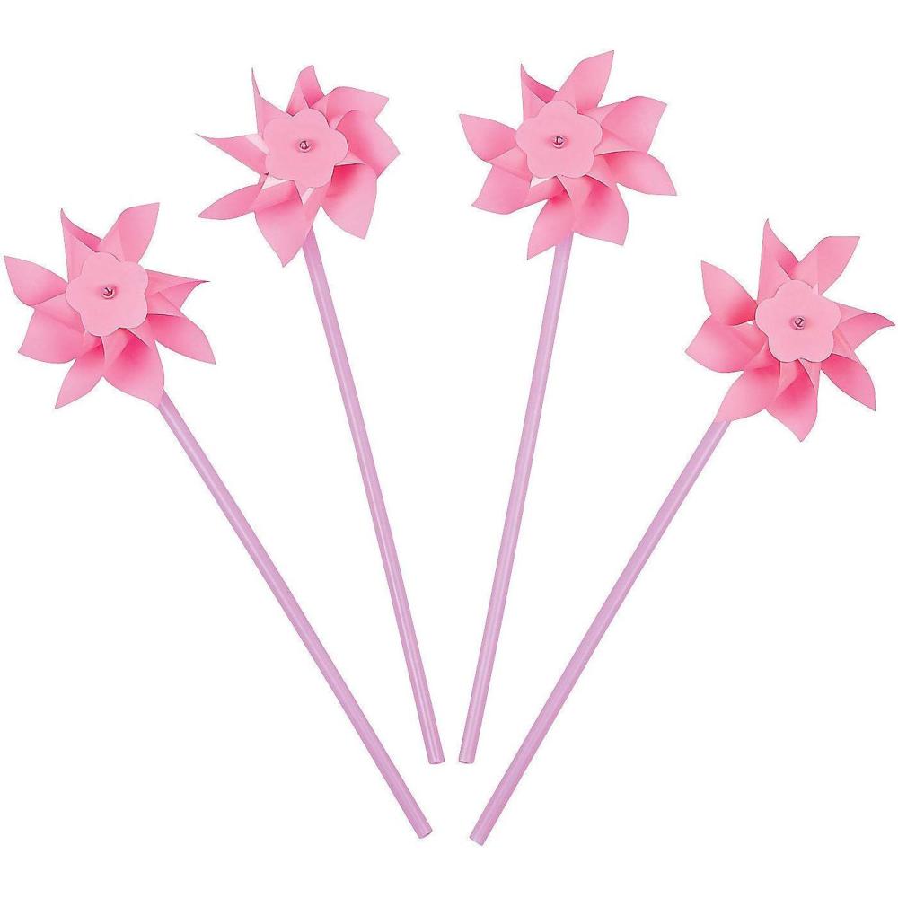 image:imageFun Express Pinwheels for Kids Great for Weddings Yards and Garden Dcor  Pink Bulk Set of 36