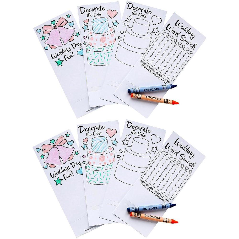image:imageFun Express Wedding Coloring Activity Cards Bulk 48 Pc