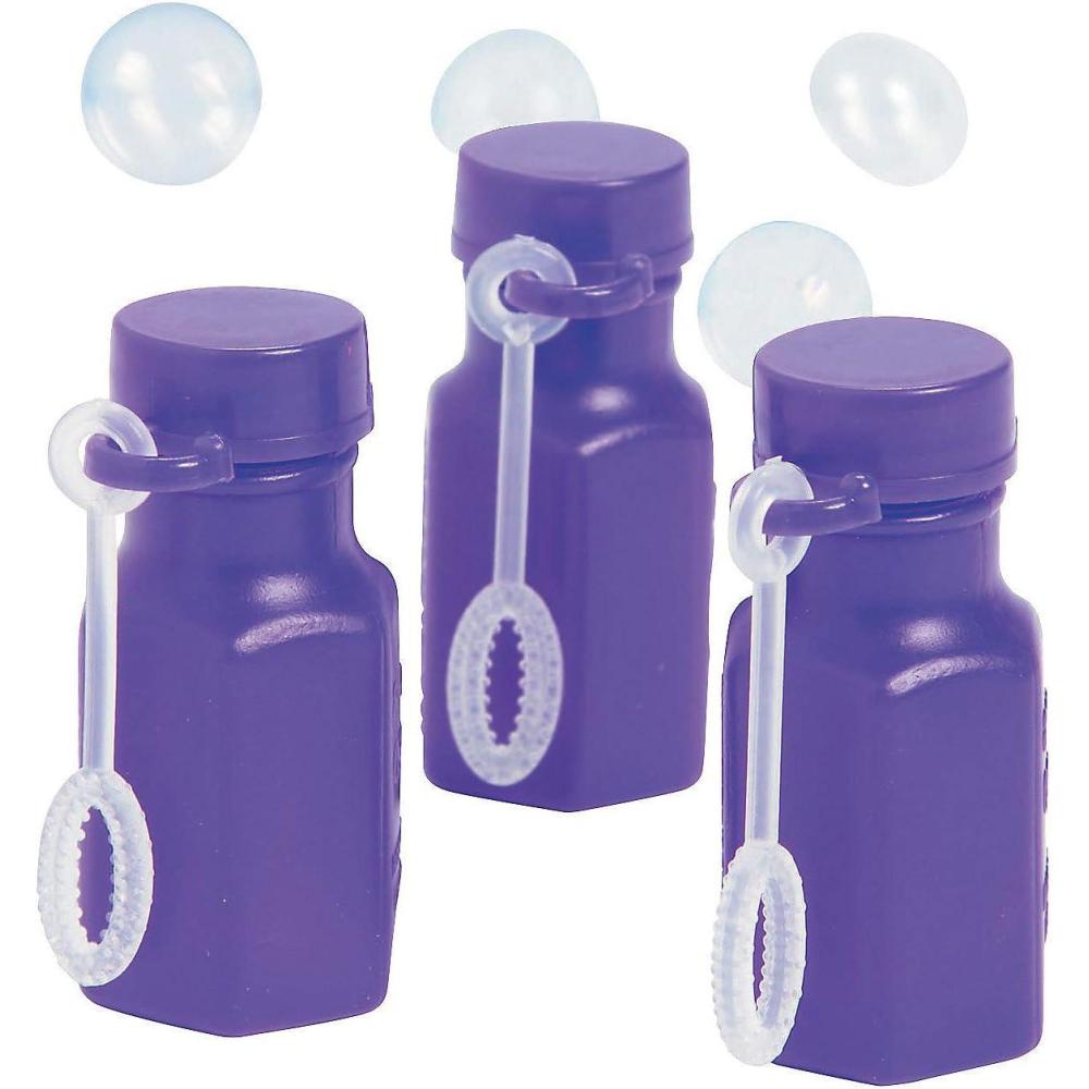 image:imageHexagon Mini Bubble Bottles 48 Pieces Wedding Birthday Party Favors Bubble Wands PurplePurple