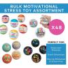 Bulk 48 Pieces Motivational Stress Toy Assortment