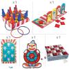 Fun Express Carnival Game Kit – Toys – 53 Pieces – Blue, Red, Wood Color, White/Beige, Yellow