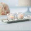 Fun Express Clear Square Tealight Holders for Wedding – Home Decor – Candles and Candle Accessories – Candle Holders & Accessories for Halloween, Christmas and Any Occasion – Wedding – 12 Pieces