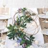 Fun Express Gold Geometric Metal Sphere (12 inch Diameter) Wedding and Home Decor