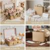 Fun Express Gold Mini Suitcase Centerpiece – Elegant Wedding & Party Decor for Centerpiece Displays Bridal Showers Receptions & Special Occasions – Perfect for Celebrations – 1 Piece