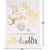 Fun Express Let Sparks Fly Sparkler Sign – Colorful Sparkler-Shaped Party Decor for Weddings Birthdays and Special Celebrations – Eye-Catching Festive Design to Light Up Your Event – 1 Piece