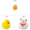 Fun Express Micro Rubber Duck Assortment – Bulk 72 Pc