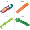 Fun Express Rubber Bracelet Assortment, Bulk 96 Pc