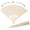 Fun Express Vintage Lace Folding Fans (Set of 12) Wedding Decorations and Party Supplies