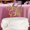 Sr Y Sra Cake Topper for Wedding Cakes – Gold – Spanish for Mr and Mrs