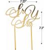Sr Y Sra Cake Topper for Wedding Cakes – Gold – Spanish for Mr and Mrs