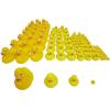 Yellow Rubber Duck Assortment Bulk 96 Pieces