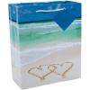 Fun Express Beach Wedding Favors Bags – Bridesmaid and Wedding Party Supplies and Gift Bags – Blue (Set of 12)