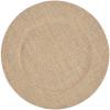 Fun Express Charger Plates Set of 6 – Round Burlap Placemats for Dinner Plates | Rustic Wedding Chargers & Table Decor | Natural Woven Design for Home, Events & Reception Supplies | 13 Inch Beige