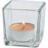 Fun Express Clear Square Tealight Holders for Wedding – Home Decor – Candles and Candle Accessories – Candle Holders & Accessories for Halloween, Christmas and Any Occasion – Wedding – 12 Pieces