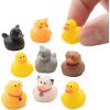 Fun Express Micro Rubber Duck Assortment – Bulk 72 Pc