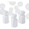 Hexagon Mini Bubble Bottles, 48 Pieces, Wedding, Birthday Party Favors, Bubble Wands (Purple)(White)