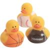 Mini Sports Rubber Duckies Assortment – Toys – 72 Pieces