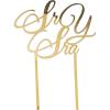Sr Y Sra Cake Topper for Wedding Cakes – Gold – Spanish for Mr and Mrs