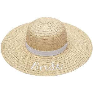 23″ circ. Bride’s Wedding Reception & Shower Straw Sun Hat