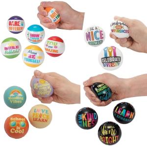 Bulk 48 Pieces Motivational Stress Toy Assortment