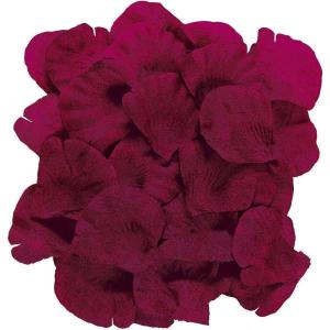 Fun Express Artificial Rose Petals (200 Pieces) Perfect for Wedding Decor, Flower Girls, Party and More (Burgundy)(Burgundy)
