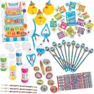 Fun Express Birthday Handout Assortment Kit Bulk 256 Pc