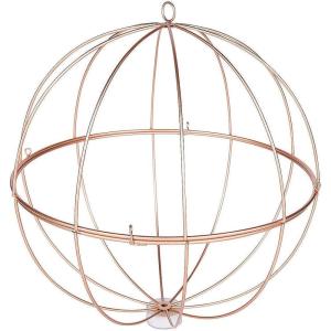 Fun Express Gold Geometric Metal Sphere (12 inch Diameter) Wedding and Home Decor