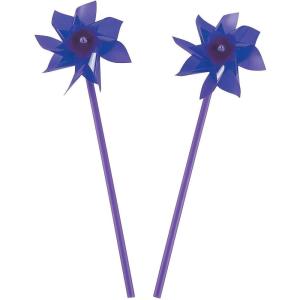 Pinwheels for Kids (Bulk Set of 36) Great for Weddings, Yards and Garden Decor (Purple)