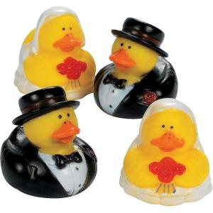 Set of 12 WEDDING Rubber Duckies/DUCKS BRIDE & GROOM/Marriage