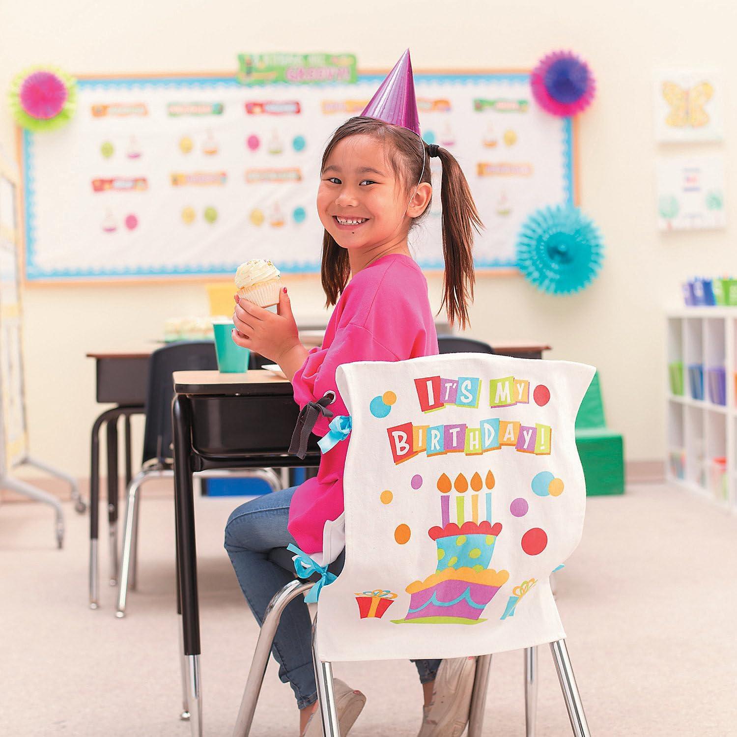 image:imageFun Express Its My Birthday Chair Cover Great for Childrens Birthday Parties 1 Piece
