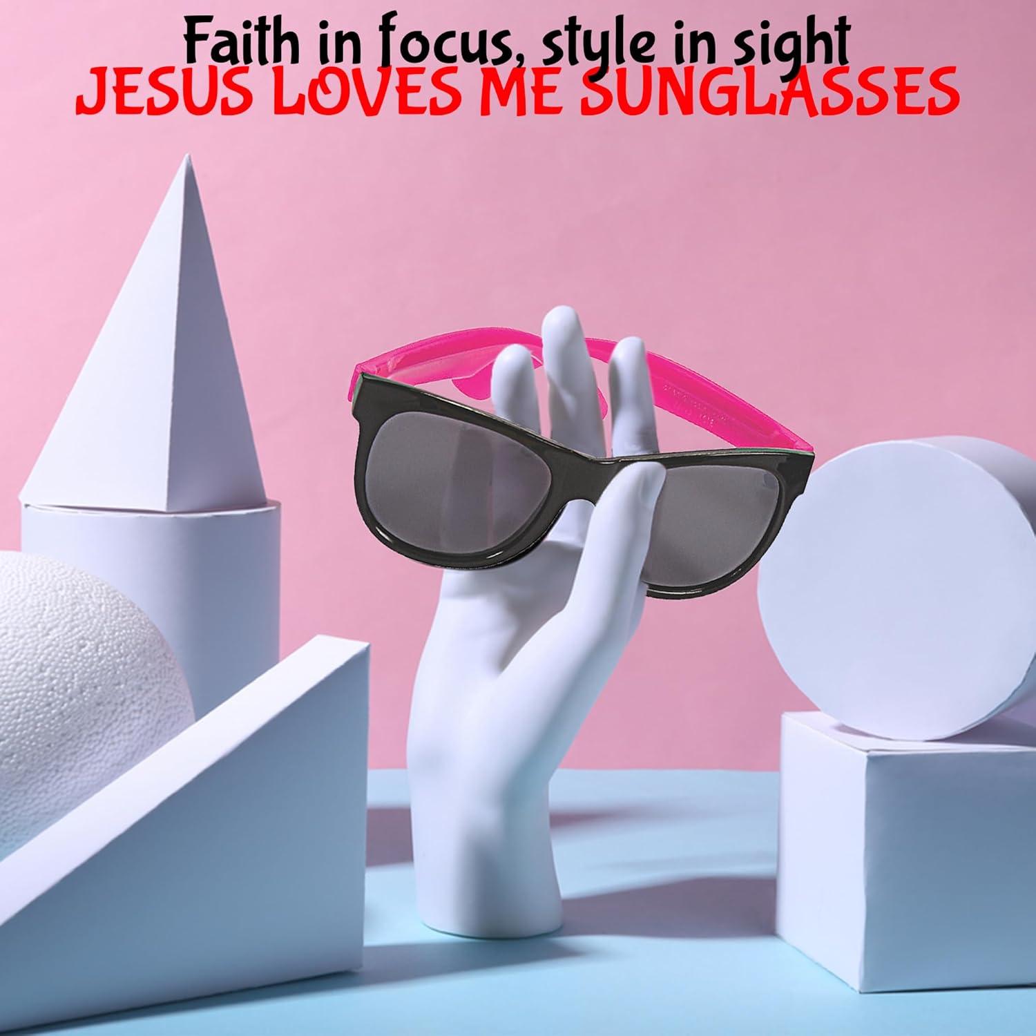 image:imageFun Express JESUS LOVES ME Sunglasses Colorful FaithInspired Kids Party Accessories Ideal for Church Events Gifts Birthday Parties Celebrations and Special Occasions 12 Pieces