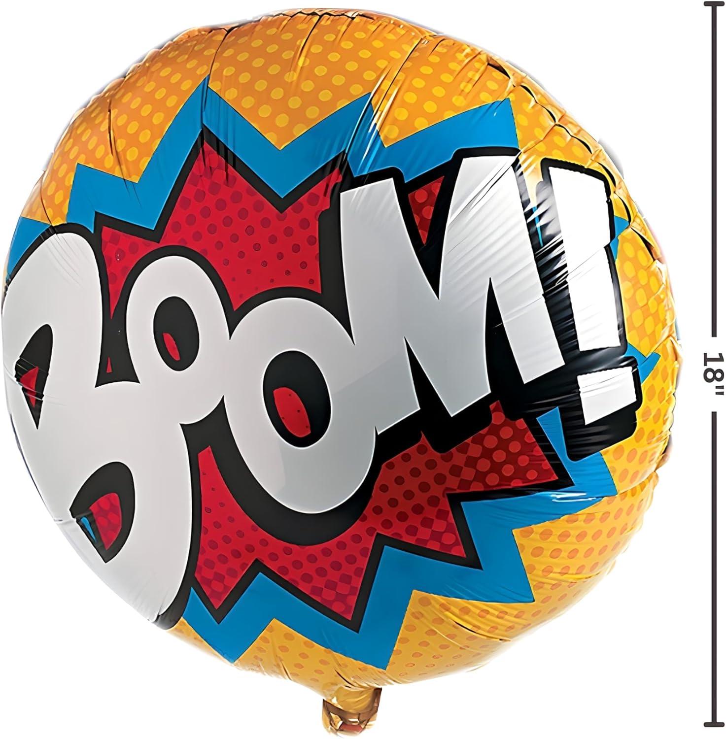 image:imageFun Express Superhero Mylar Balloon 18 inch City Scape and Comic Designs Birthday Party Decor VBS Vacation Bible School SuppliesDecor Set 3 Pieces
