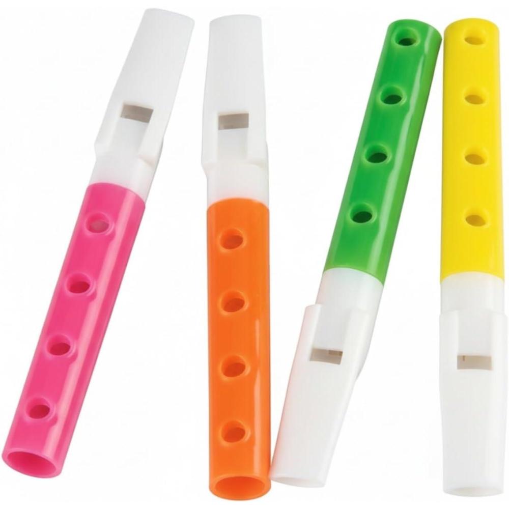 image:imageBulk 48 Pc Bright Mini Flutes for Kids Colorful Plastic Toy Noisemakers for Birthday Parties Carnivals Classroom Rewards Party Favors Goody Bags Celebrations amp Fun Group Activities