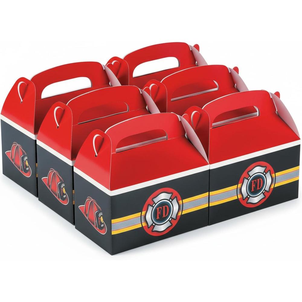 image:imageFun Express Fire Heroes Treat Boxes for Birthday Party Supplies Containers amp Boxes Paper Boxes Birthday 12 Pieces