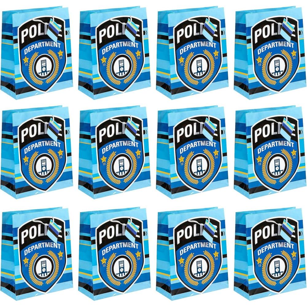 image:imageFun Express Med Police Party Gift Bags for Birthday Party Supplies 12 Pieces