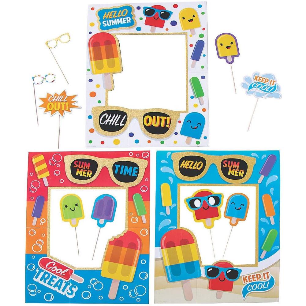 image:imageFun Express Popsicle Party Photo Props W Glitter for Birthday Apparel Accessories Costume Accessories Costume Props Birthday 12 Pieces