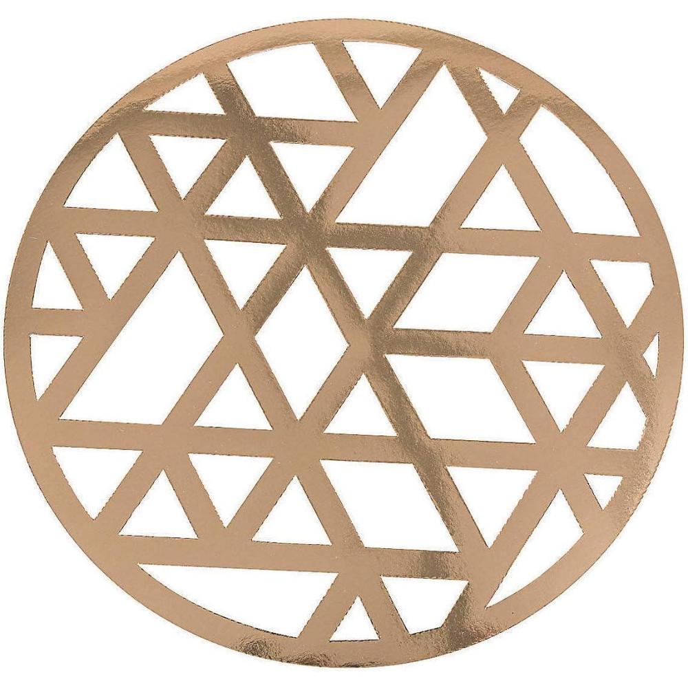 image:imageFun Express 12 Gold LaserCut Cardstock Charger Placemats 24 Pieces for Modern Weddings amp Parties12