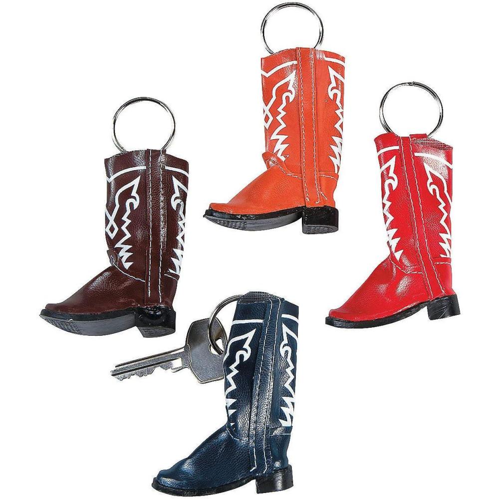 image:imageFun Express Cowboy Boot Key Chains Western Party Favors for Birthdays Celebrations and Special Occasions Fun Souvenirs for Guests Perfect for WesternThemed Events 12 Pieces