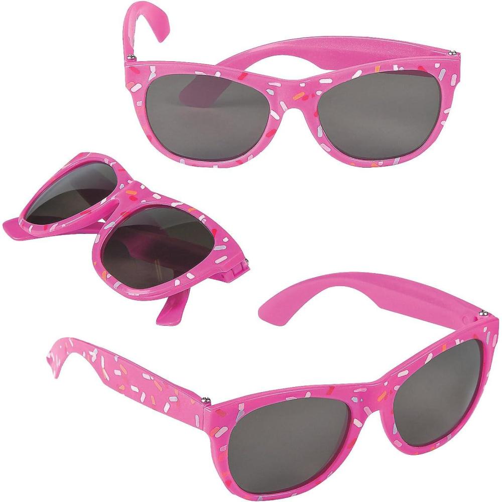 image:imageFun Express Donut Sprinkle Sunglasses for Kids Birthday Set of 12 Cupcake Baking and Donut Themed Party Favors