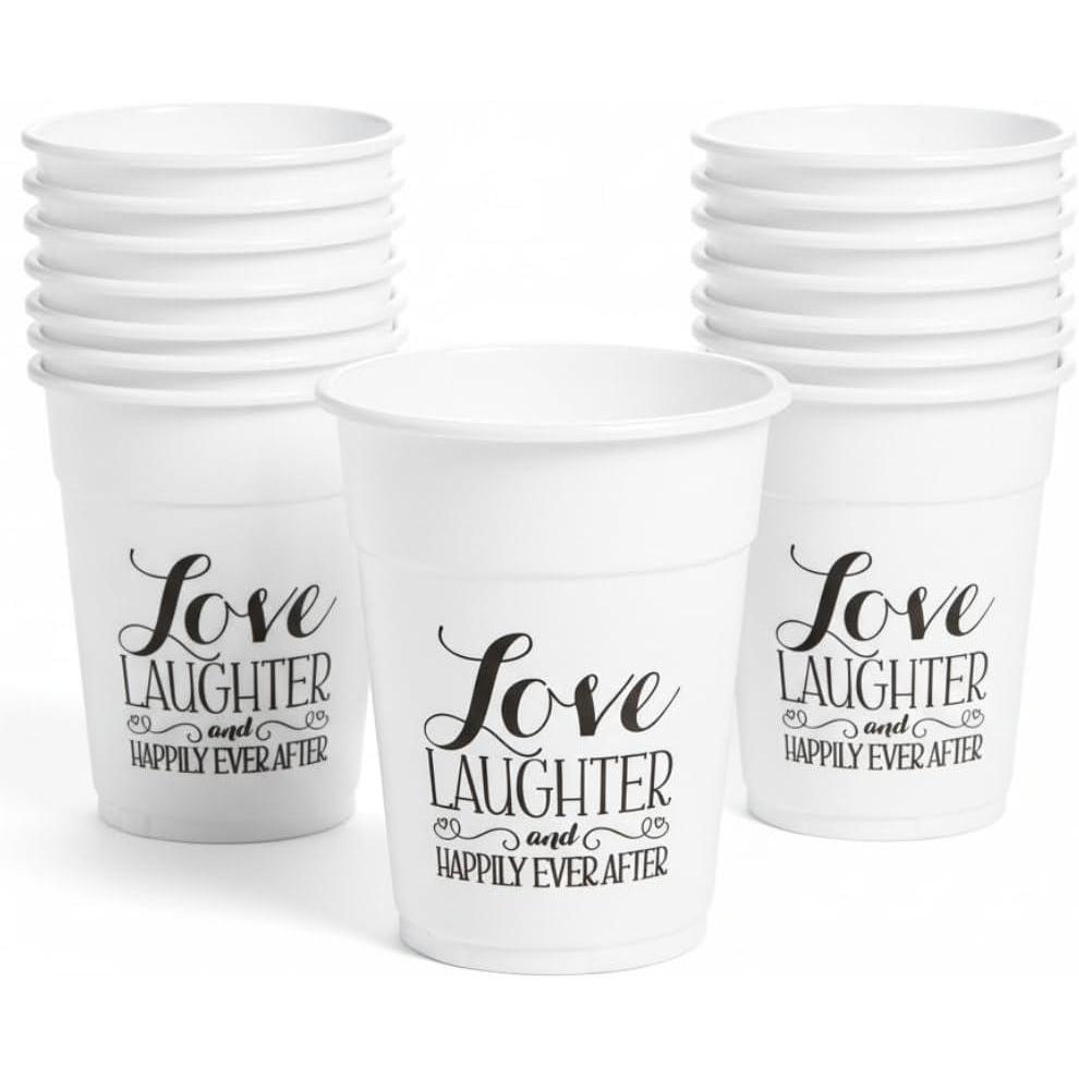 image:imageFun Express Happily Ever After Disposable Wedding Cups