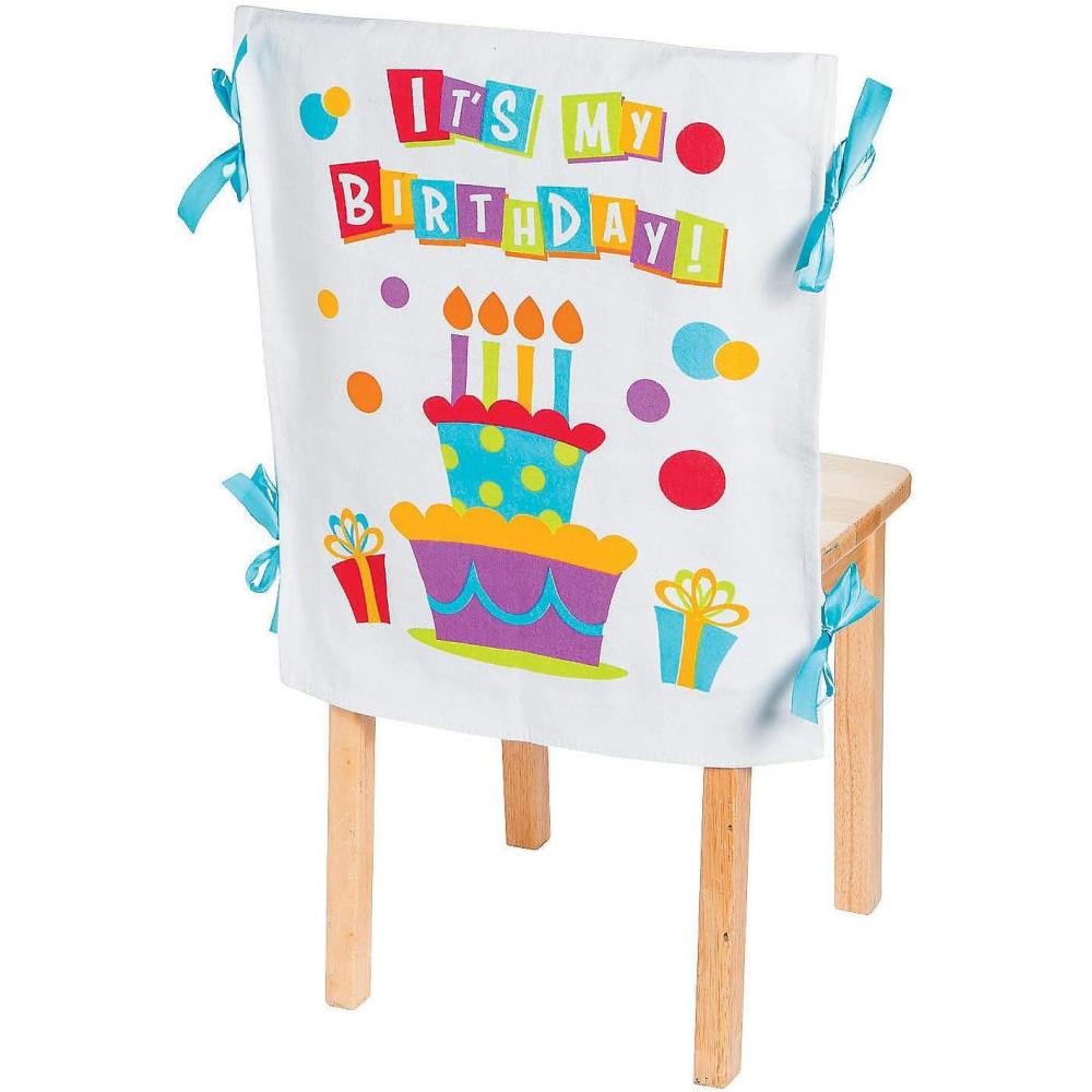 image:imageFun Express Its My Birthday Chair Cover Great for Childrens Birthday Parties 1 Piece