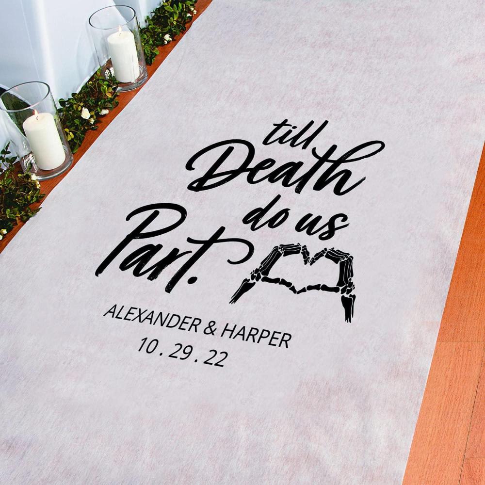 image:imageFun Express Personalized Halloween Wedding Aisle Runner