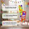 Bold & Bright Multicolor Birthday Cardstock Bookmarks – 2″ x 6″ (Pack of 48) – Colorful & Fun Design – Perfect Party Favors & Keepsakes