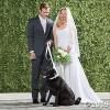 Dog Ring Bearer Ring Holder Collar and Bow Tie Leash for Wedding – 5 ft Leash with 25 Inch Collar That Shortens to 9 Inch