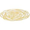 Eye-catching Rose Shaped Gold Foil & Cardstock Chargers – 12″ x 12″ (Pack of 24) – Perfect for Weddings, Banquets, Formal Dinners, and Parties