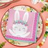 Fun Express – Bunny Lunch Napkin for Birthday – Party Supplies – Licensed Tableware – Licensed Napkins – Birthday – 16 Pieces
